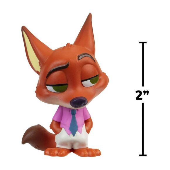 Disney Zootopia 2 Movie Mystery Tails 2" NICK WILDE & Mystery Figure Set - Picture 2 of 8